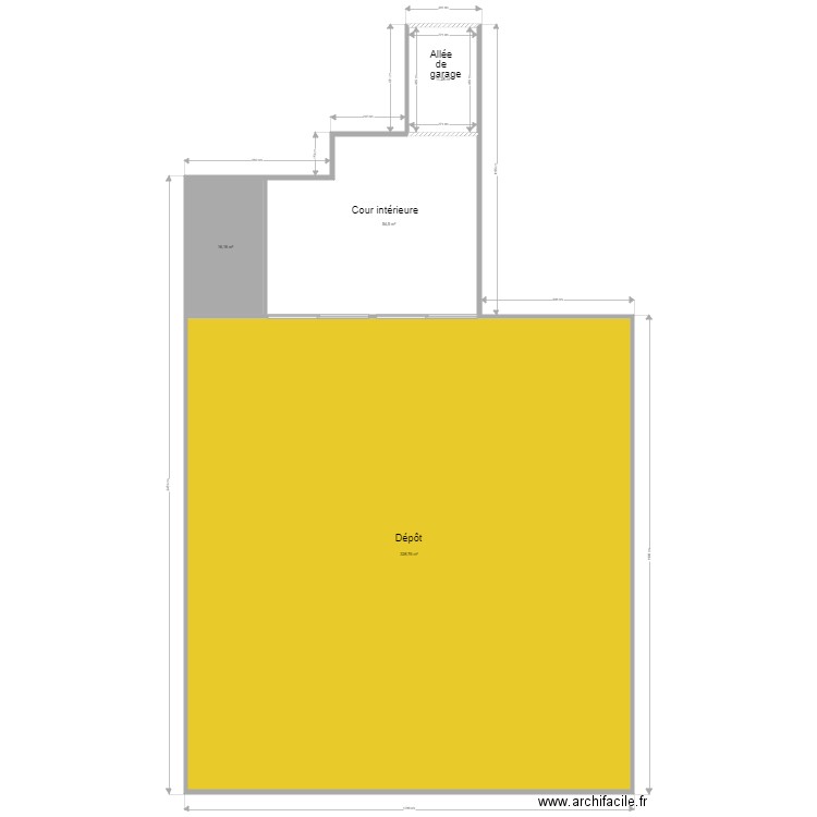 Dépôt. Plan de 0 pièce et 0 m2