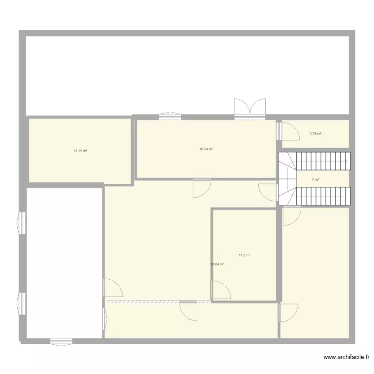 maison. Plan de 