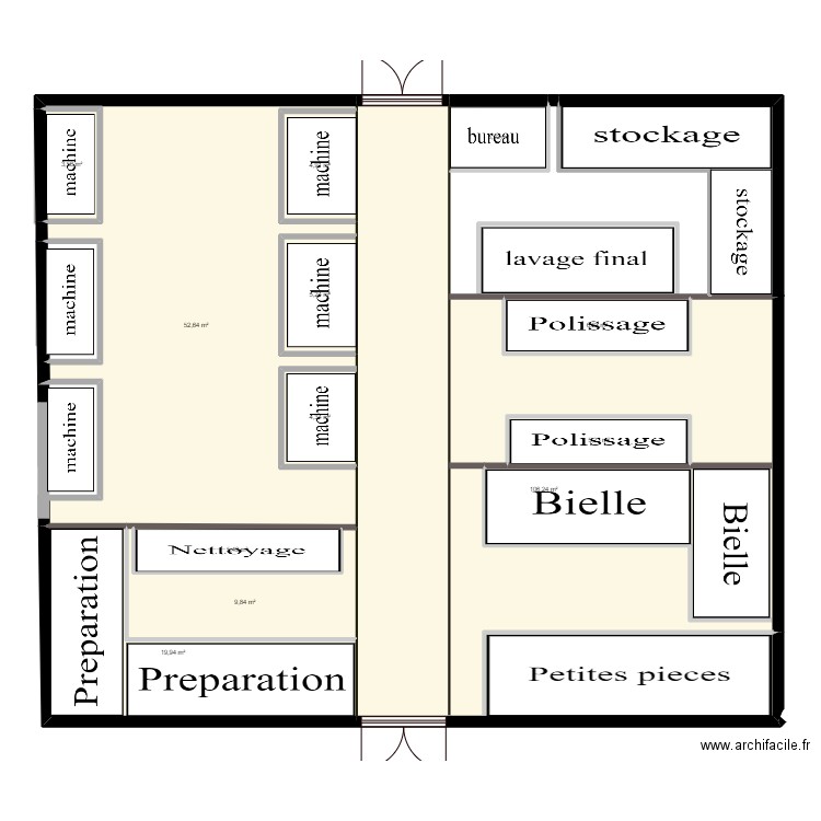 plan layout. Plan de 12 pièces et 228 m2