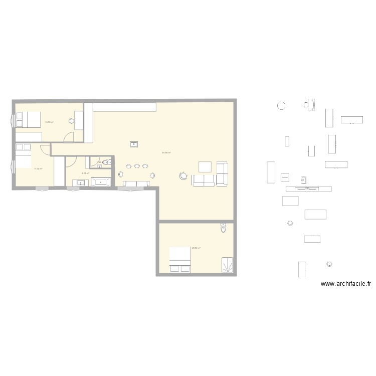 maison plein. Plan de 0 pièce et 0 m2