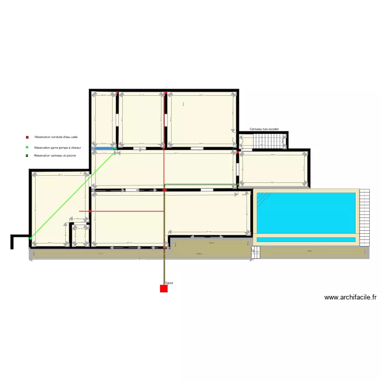 R&eacute;servation murs VS. Plan de 