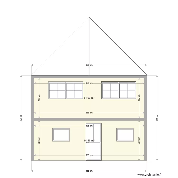 FacadeEntree. Plan de 