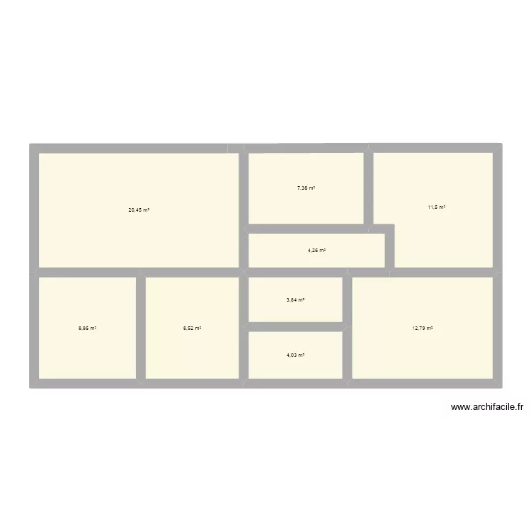 102 m2 2022. Plan de 
