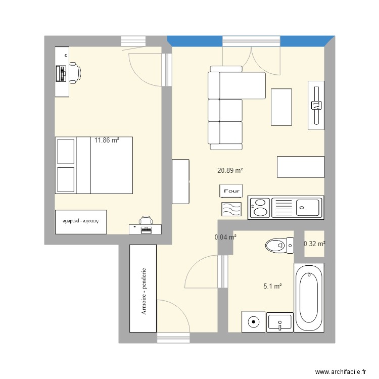 futur appartement finition. Plan de 0 pièce et 0 m2