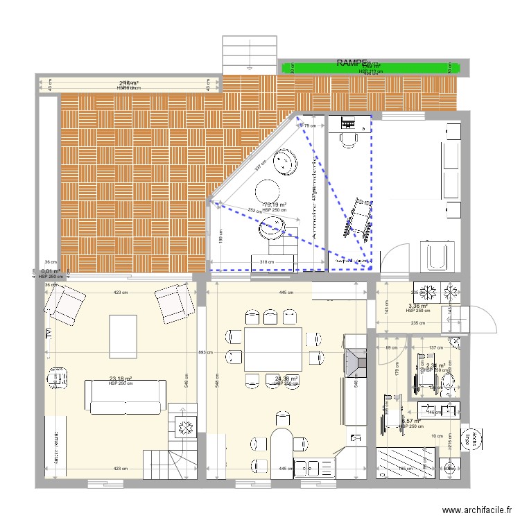 Sains rdc 3. Plan de 0 pièce et 0 m2