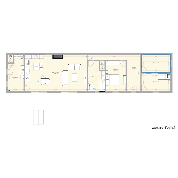 Maison Steven. Plan de 0 pièce et 0 m2
