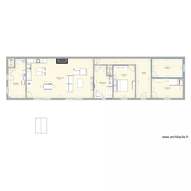 Maison Steven. Plan de 