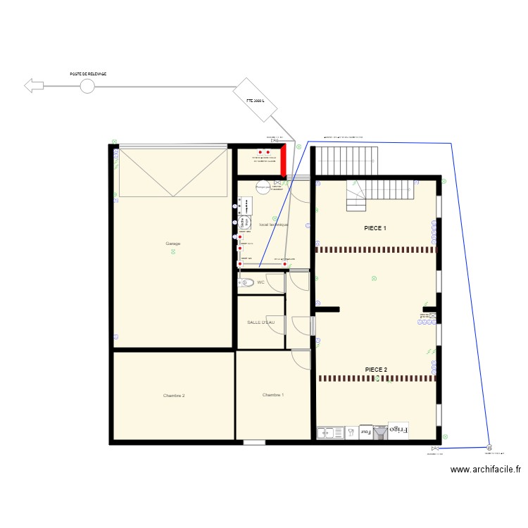 Plan Lemasson RDC. Plan de 0 pièce et 0 m2