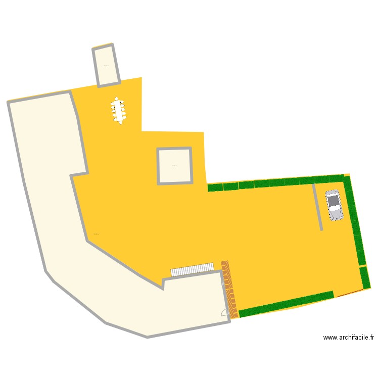 JARDIN6. Plan de 3 pièces et 346 m2