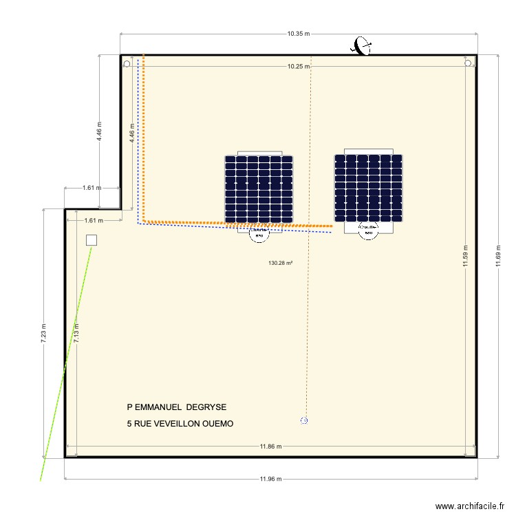 R REVEILLON  DEGRYSE. Plan de 0 pièce et 0 m2