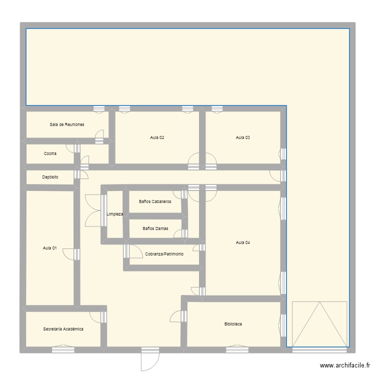 Universidad Gastón Dachary 22/08/22. Plan de 17 pièces et 176 m2