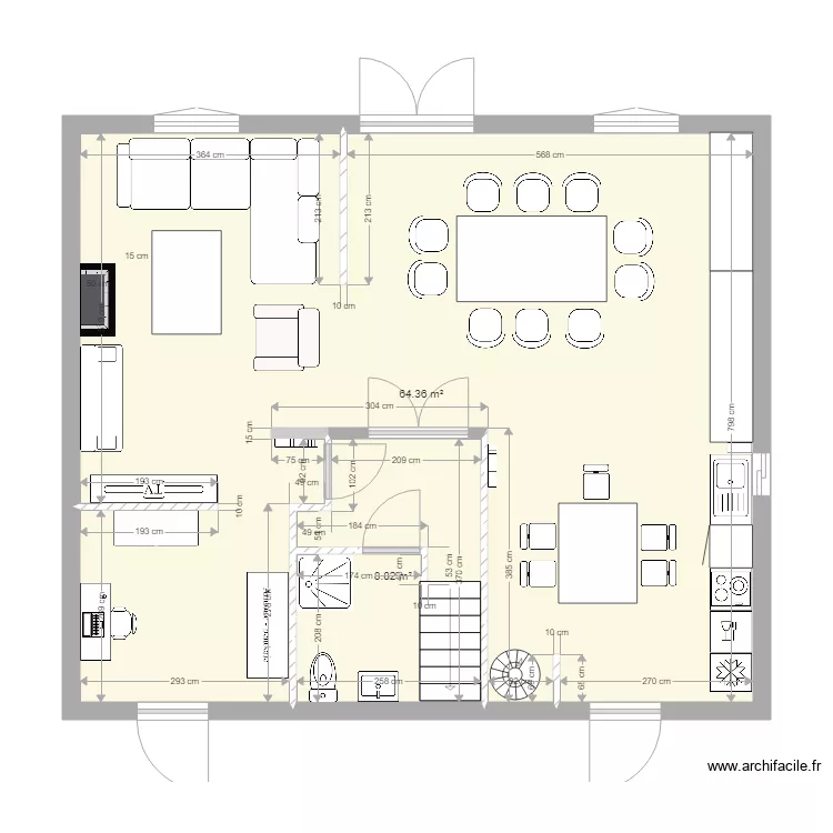 RDC Maison La Baule V3 05 06 2018 après cuisine. Plan de RDC Maison La Baule V3 05 06 2018 après cuisine. Plan de