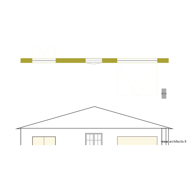 essai facade nord. Plan de 0 pièce et 0 m2