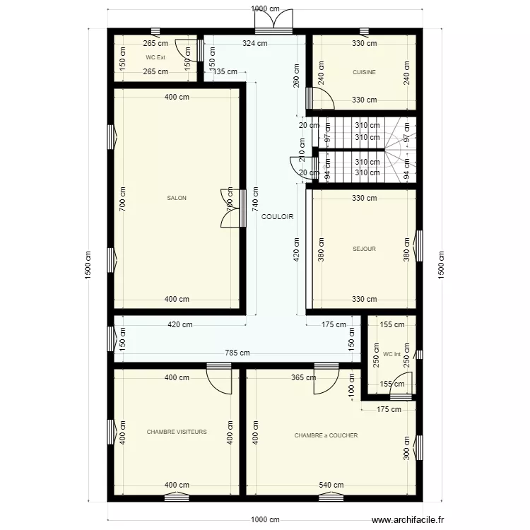 T 10m x 15m Client 49 76 59 60. Plan de 