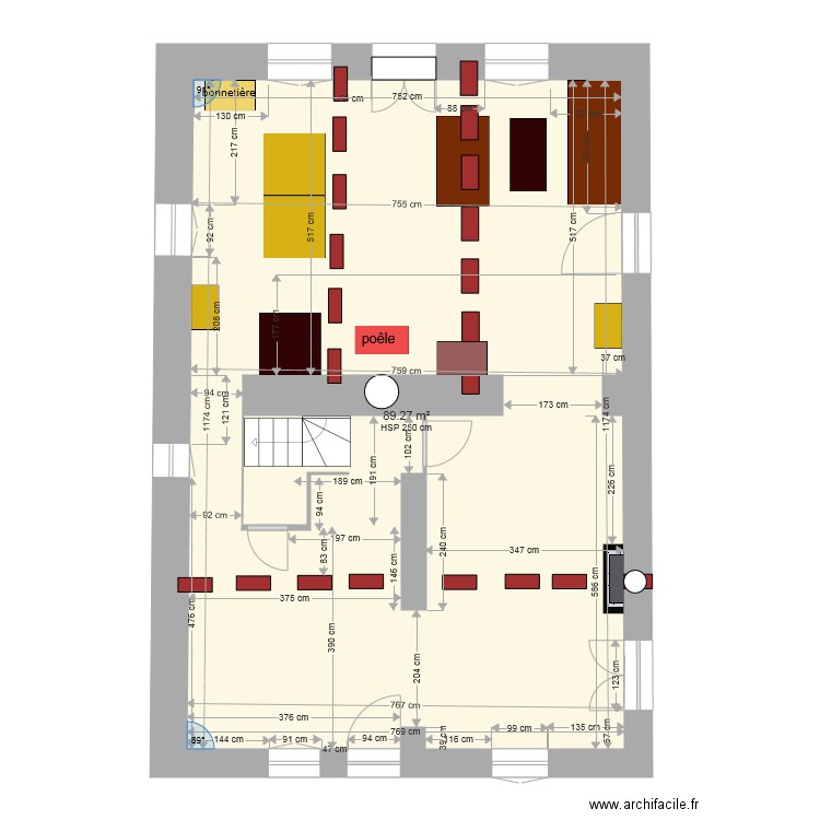 rdc ouvertures maçon cotations. Plan de 0 pièce et 0 m2