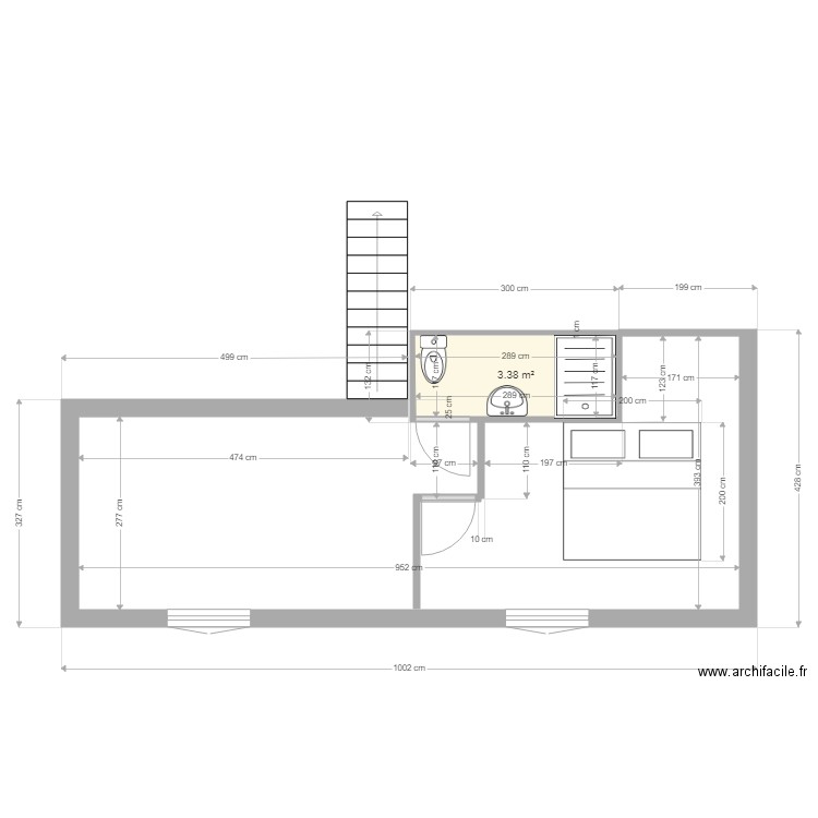 mezanine. Plan de 0 pièce et 0 m2