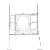 piscine version base avec fermeture au droit de la limite de propriete