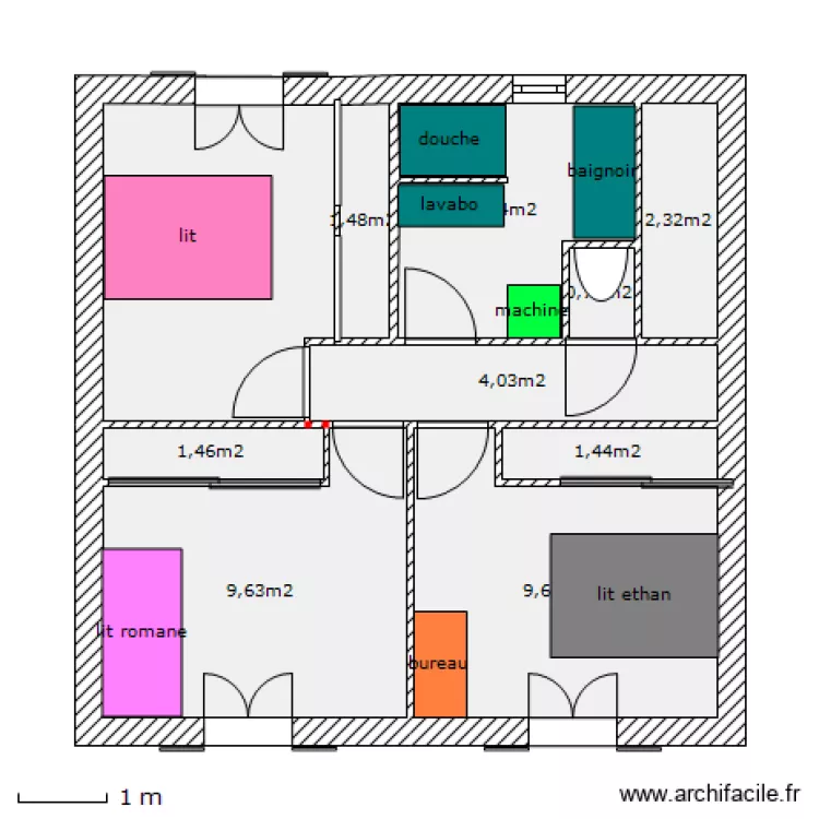 etage. Plan de 