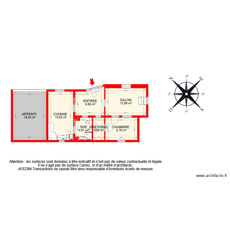 BI 6871 APPART PASCAL. Plan de 0 pièce et 0 m2