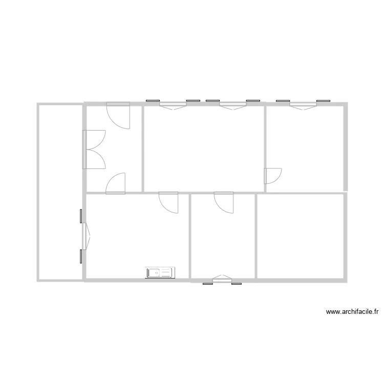 182392 maison1 &eacute;tage. Plan de 