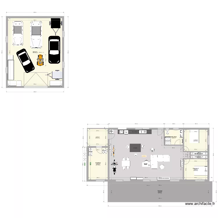 maison st maurice. Plan de 