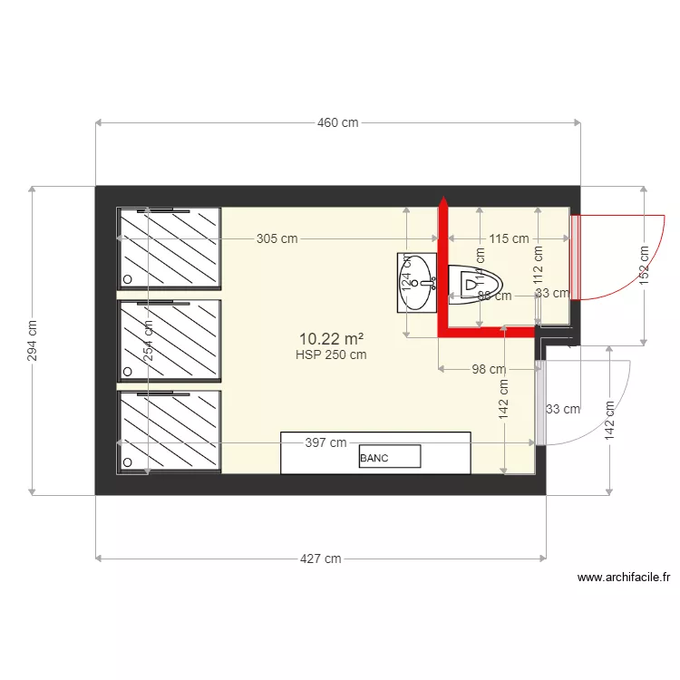 vestiaire h. Plan de vestiaire h. Plan de