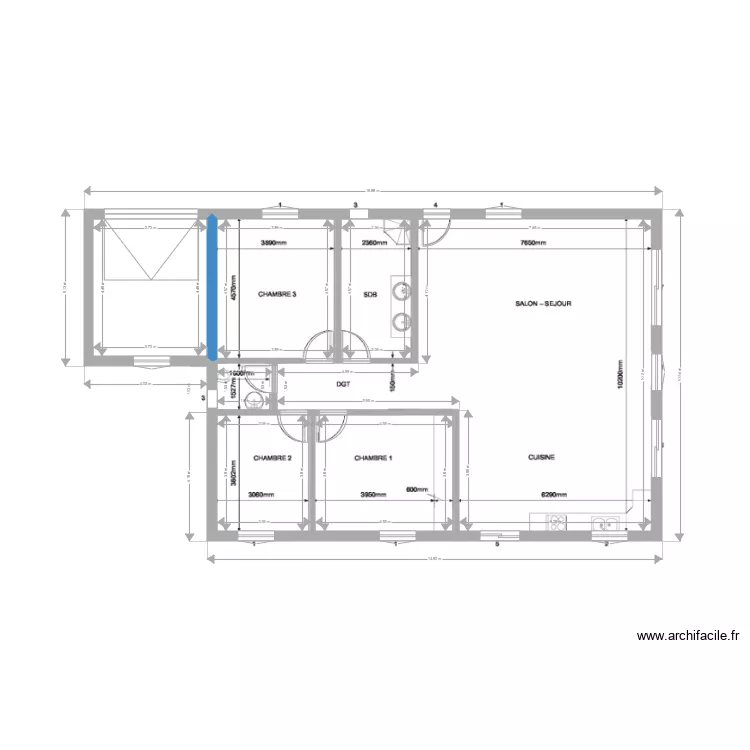 Projet Plancher. Plan de 