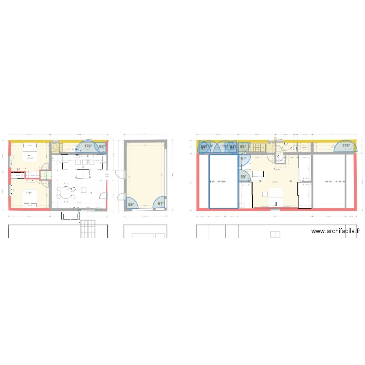 Casa Rustica 3. Plan de 14 pièces et 162 m2