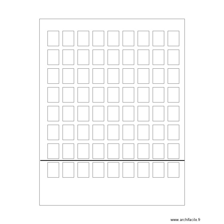 Calpinage côté parc 2. Plan de 0 pièce et 0 m2