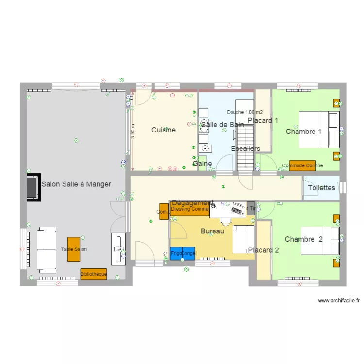 Electricit&eacute;. Plan de 