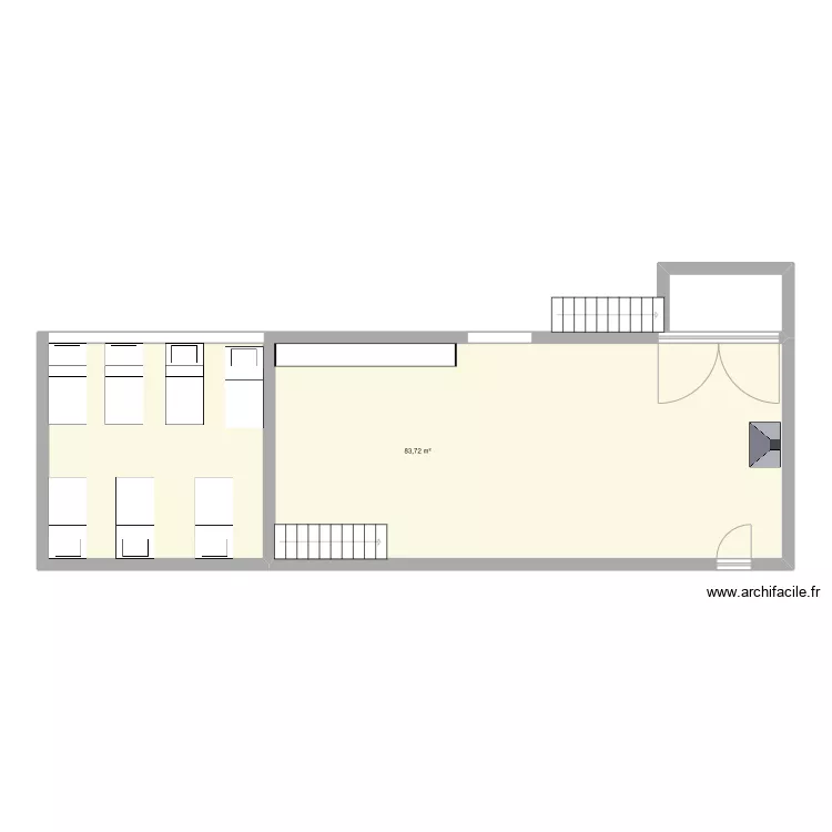 grande grange. Plan de 