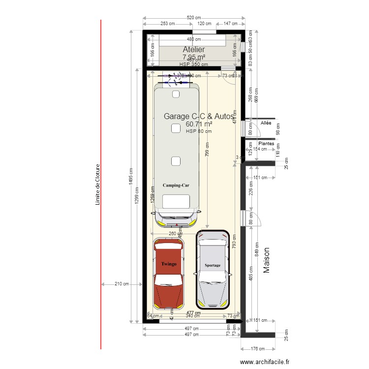 Carport Phil 3. Plan de 0 pièce et 0 m2