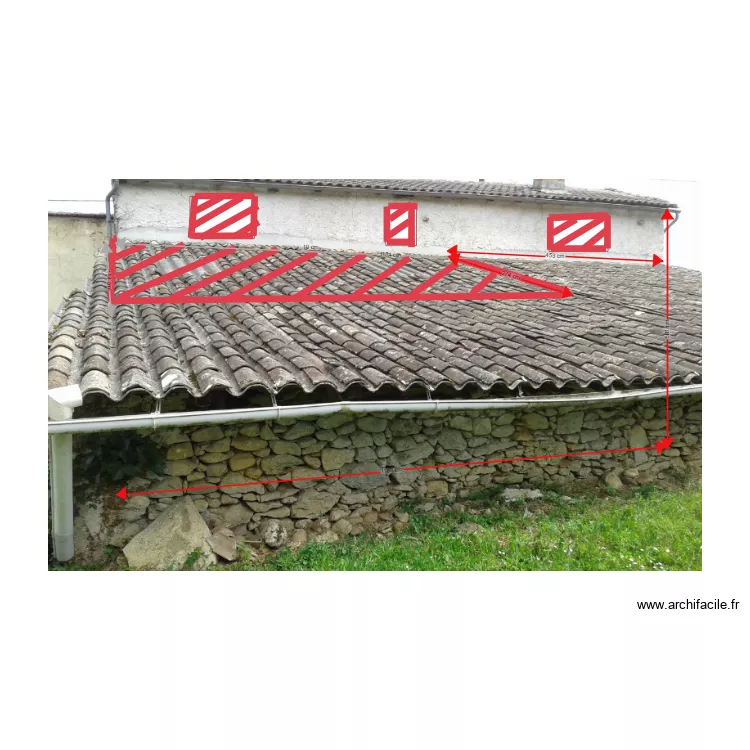 fa&ccedil;ade est pujols. Plan de 