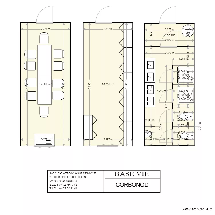 E MOSNIER CORBONOD. Plan de 