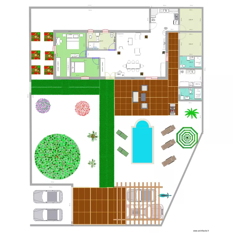 villa delle rose 3. Plan de 