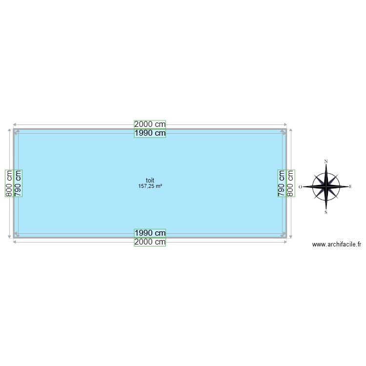 toit serre. Plan de 0 pièce et 0 m2