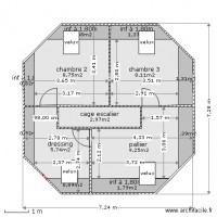 hexagone 3 étage 31,85m2
