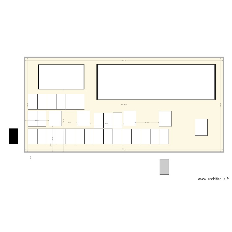 PV_2_v3. Plan de 1 pièce et 253 m2