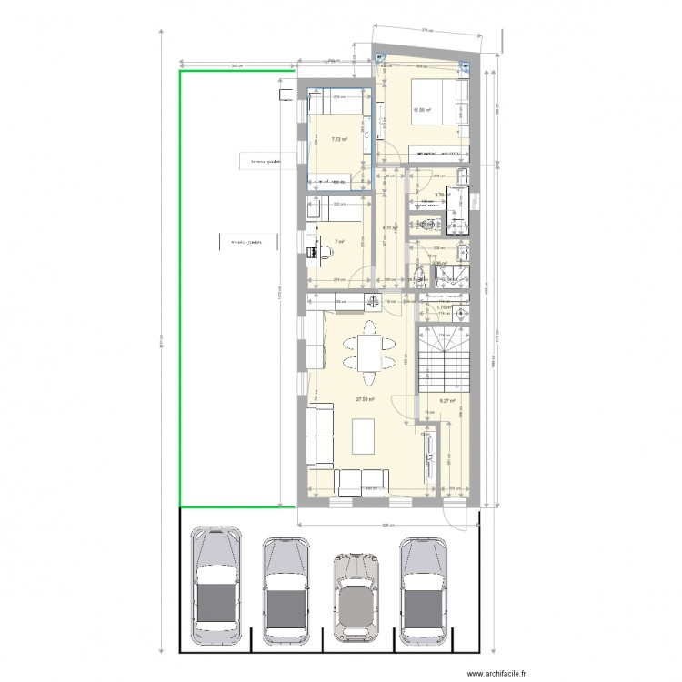 possible modifier. Plan de 0 pièce et 0 m2