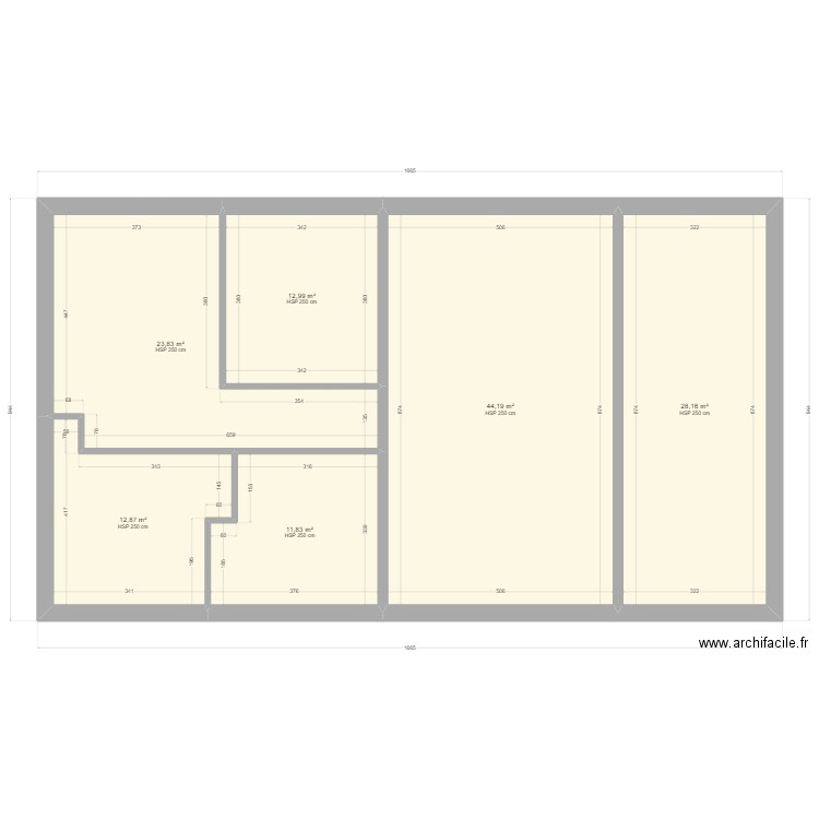 Maison Misapor - dalle chaux sable. Plan de 0 pièce et 0 m2