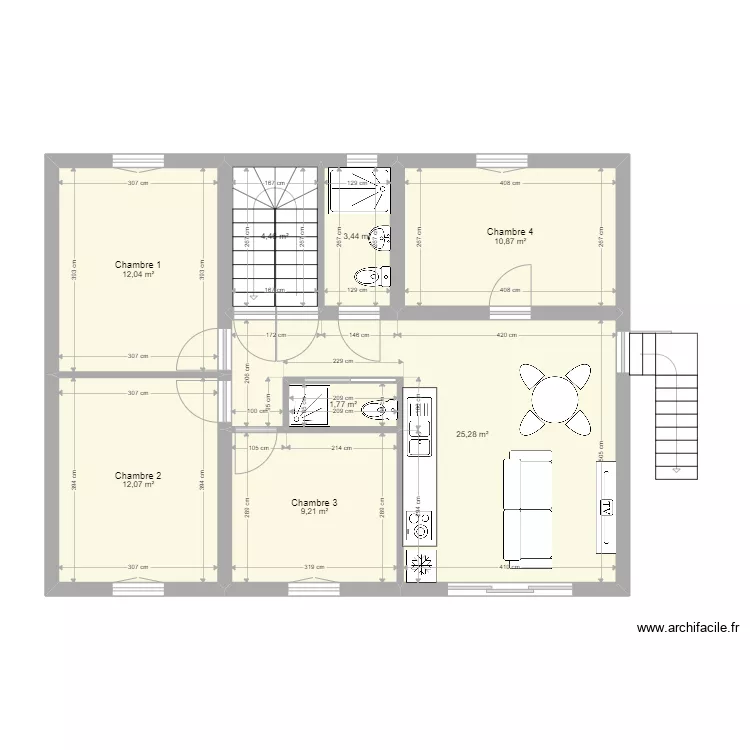RDC - Maison Meaux. Plan de 