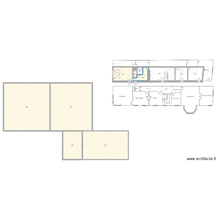 Manoir-LDH2. Plan de 12 pièces et 630 m2