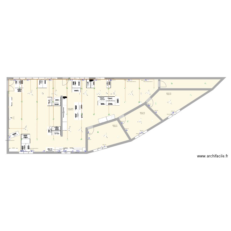 Plan de l'atelier. Plan de 0 pièce et 0 m2