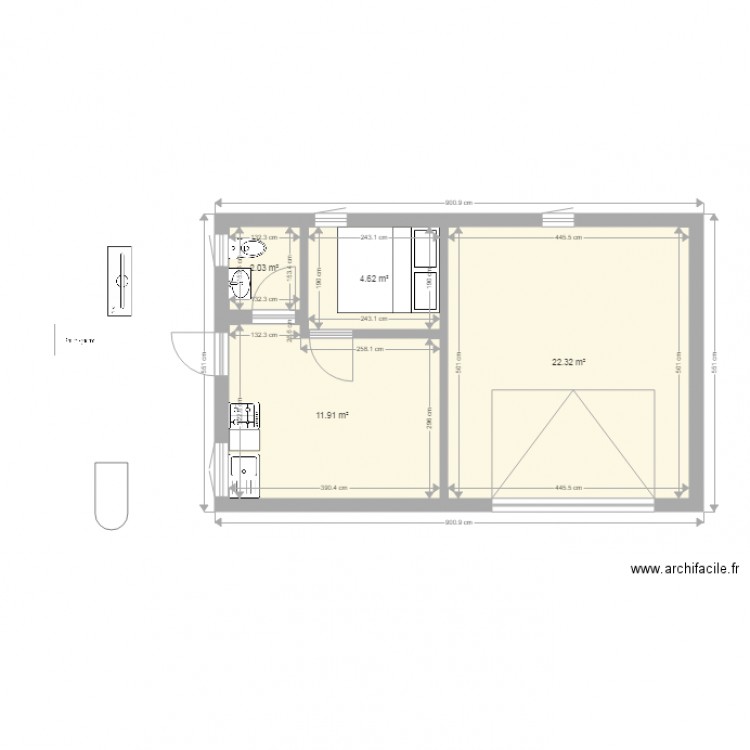 studio mgasin. Plan de 0 pièce et 0 m2