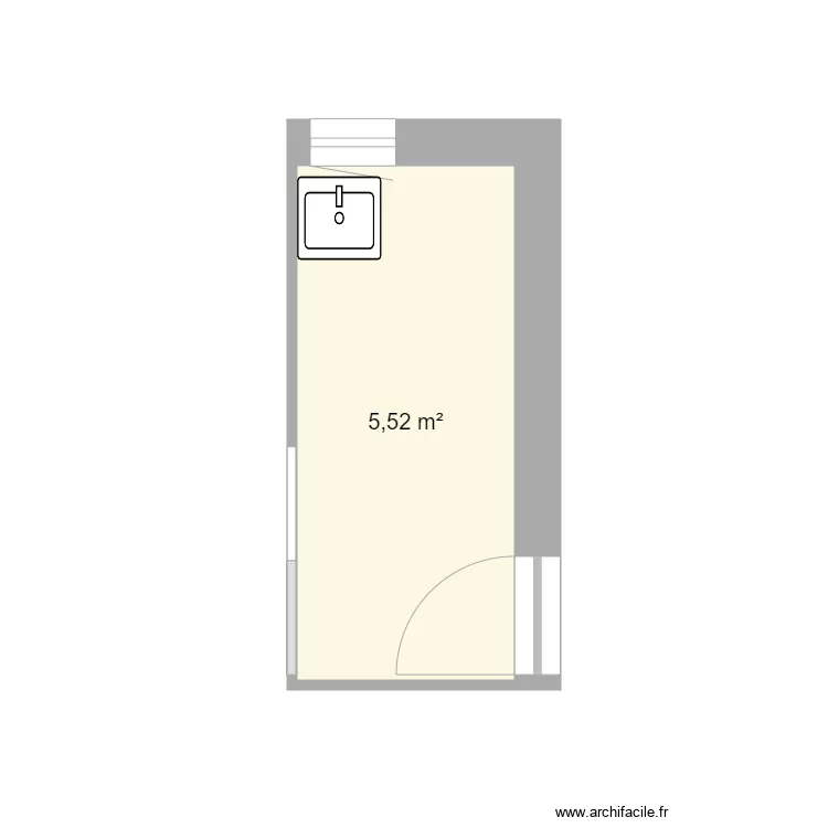 Cellier renfort mur. Plan de 