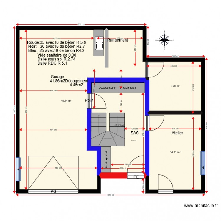 Cercier version 7. Plan de 0 pièce et 0 m2