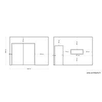 plan cot&eacute; mur int cellier