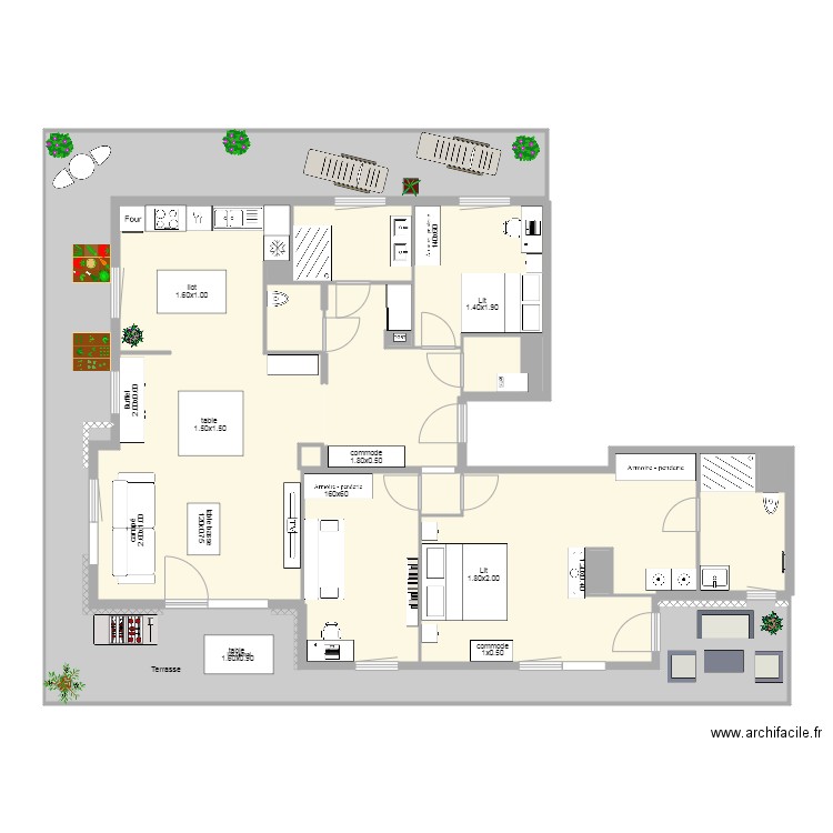 Althéa lot 21 Attique 3ch  HARTER V2. Plan de 0 pièce et 0 m2