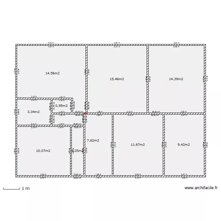 vulaine s&eacute;jour et ch2 SB CH2 Cuisine. Plan de 