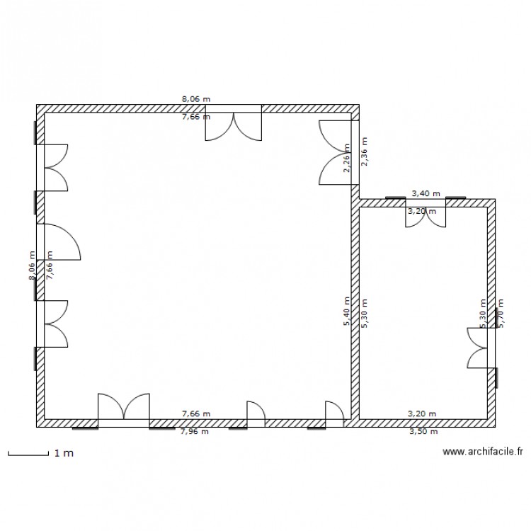 extantion. Plan de 0 pièce et 0 m2